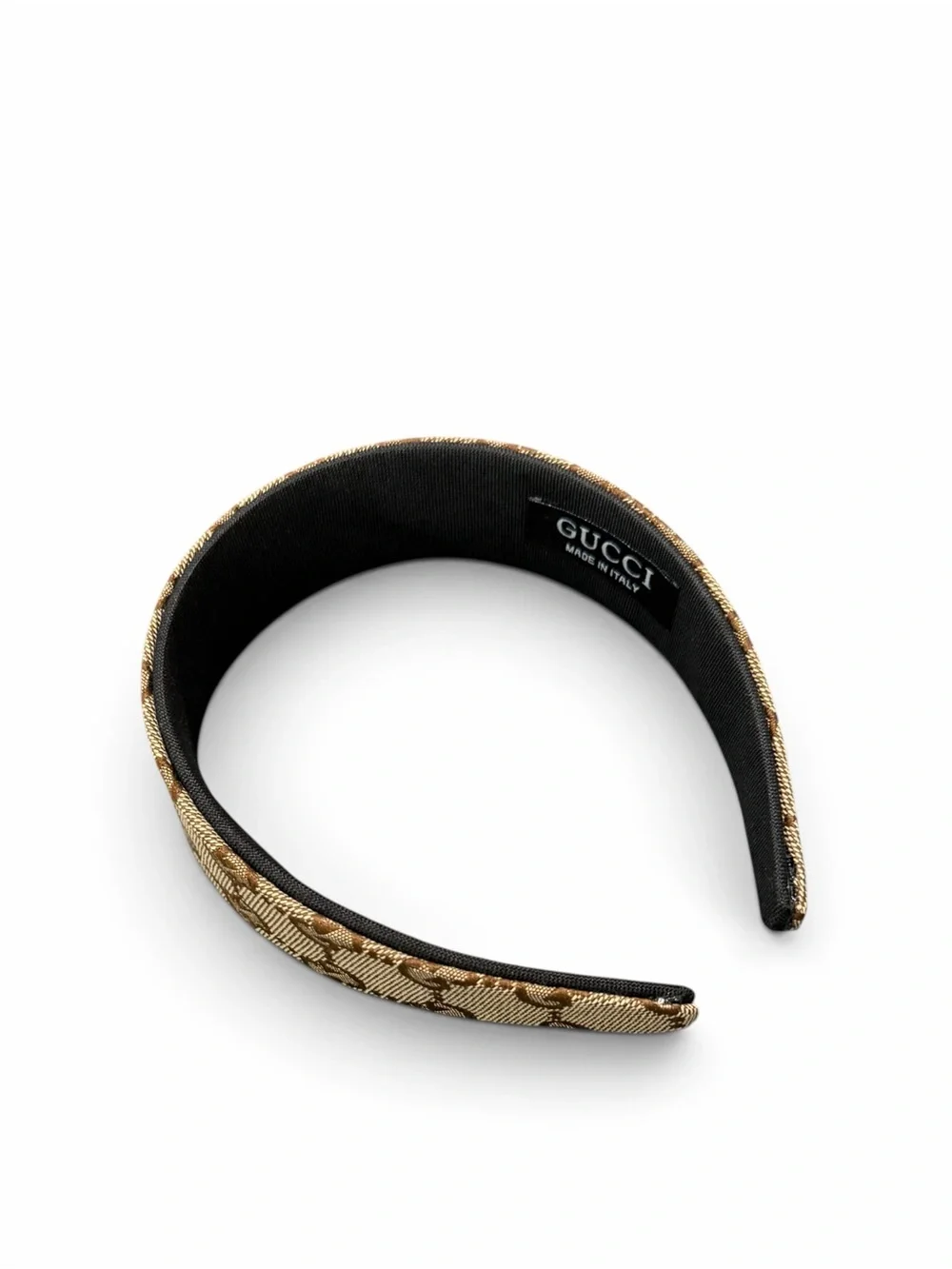 Vintage Gucci Beige Monogram logo Headband
